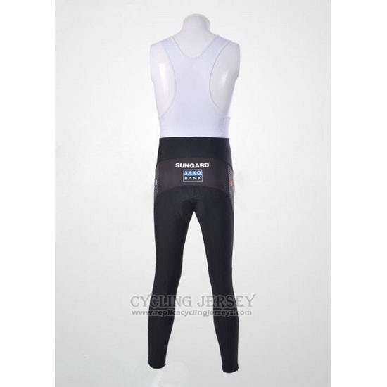 2011 Cycling Jersey Saxo Bank Light Blue Long Sleeve and Bib Tight